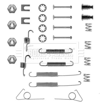 BORG & BECK Lisakomplekt, seisupiduriklotsid BBK6031